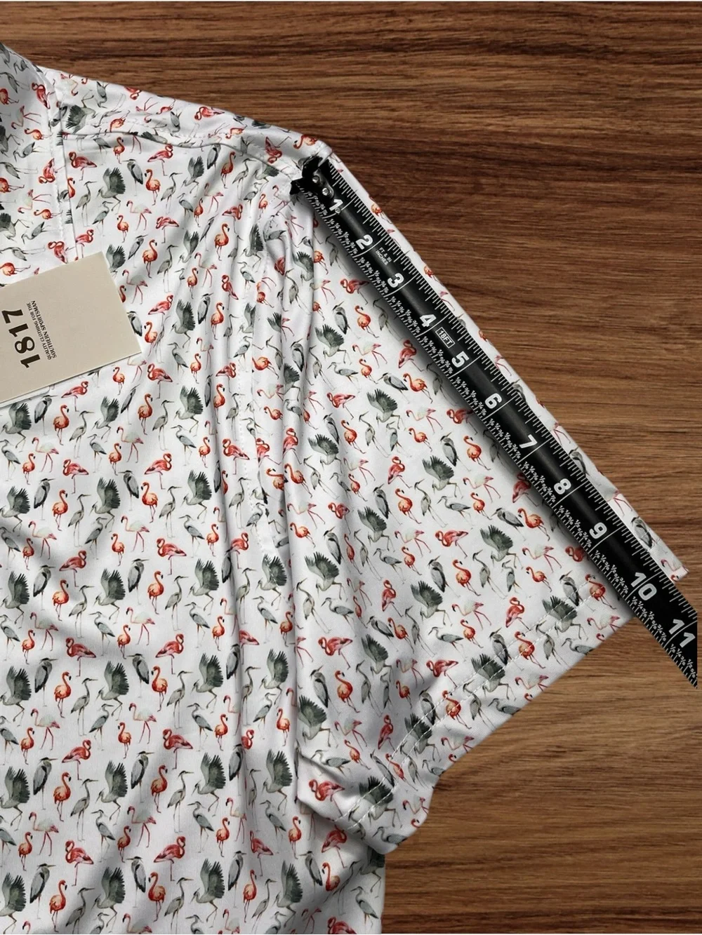 EST. 1817 Men’s White Performance Golf Polo. Medium - Picture 7 of 9